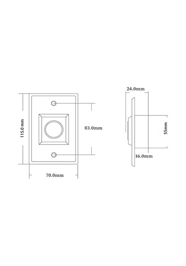 Lockway Lcw-tb22 No Touch Buton