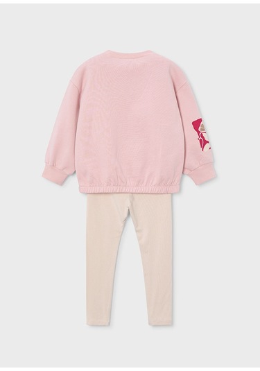 Mayoral 4726-53 Kız Çocuk Ekru-pembe Taytlı Takım Ekru - Pembe