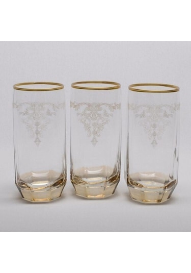 Çeyizci Çarşı Lav 18 Parça Su Bardak Takımı Yaldızlı-lüsterli-dekorlu Çyz0000290 1499.0