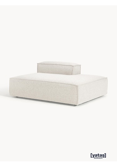 Most Mollis Sağ Pro Köşe Modül 01 Beyaz Lüks Bukle Kumaş Yumuşak