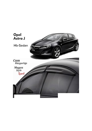 Opel Astra J Cam Rüzgarlık Mugen Tip 4 Lü