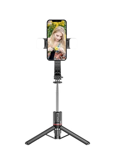 L13D Uzaktan Kumandalı Işıklı Tripod Selfie Çubuğu