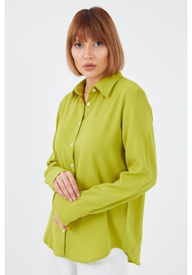 Dparis Fitilli Gömlek Yağ Yeşili