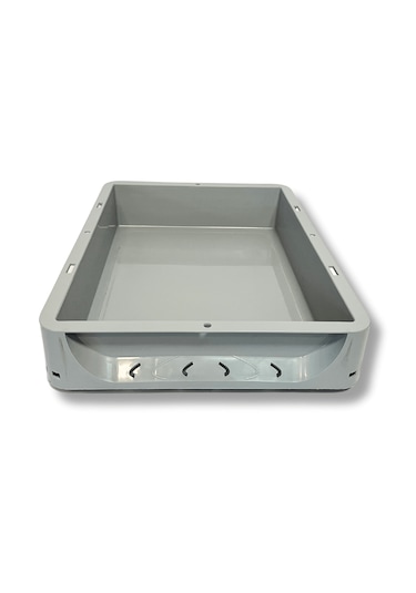 Alpbx Gıdaya Uygun Gri Hamur Pasası 40x30x7.5 CM - 7 L