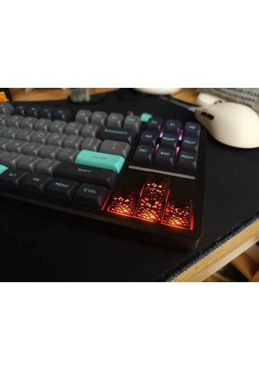 Openwork Keycap 4'lü Set Rgb Uyumlu Siyah & Beyaz Renk Seçene