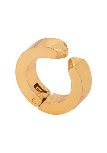 Altın Adam Titanyum Çelik Kulak Klipsi Deldi Kulaklar Toka Olmadan Kadın Küpe Takı