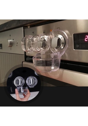 Portakal Safety Ocak / Gaz Düğmesi Güvenlik Kapağı 4'lü