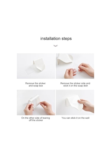 5 Adet Çok Fonksiyonlu İzsiz Duvara Monte Drenaj Sabun Kutusu, Rastgele Renk Teslimatı