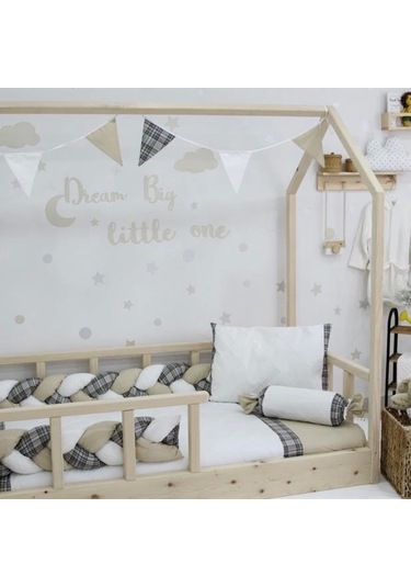 Bibaby Ekose Montessori Uyku Seti 69121 Bej