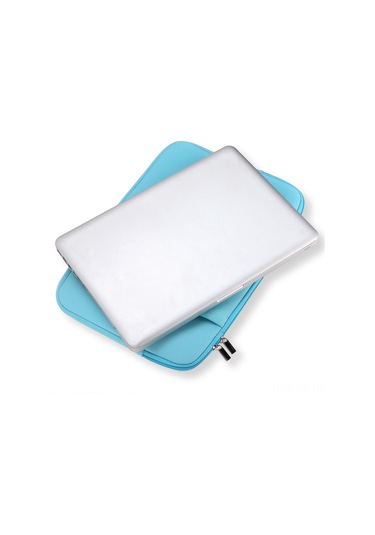 Jeemson Mavi 14" Ultrabook Dizüstü Bilgisayar Tablet Kılıfı - Antistatik Köpük Malzeme, Çarpma Emici, Ön Cep İçeren Hafif Tasarım MAVİ