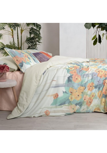 Sarev Romy Multicolor King Size Battal Boy %100 Pamuk Nevresim Takımı Çok Renkli