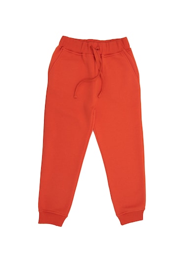 Recycle Pamuk Şardonlu Kışlık Orange Erkek Çocuk Eşofman Altı Turuncu