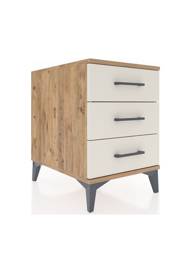 Kronos Komodin 3 Çekmeceli 44x59x64 Çam-aytaşı Çam