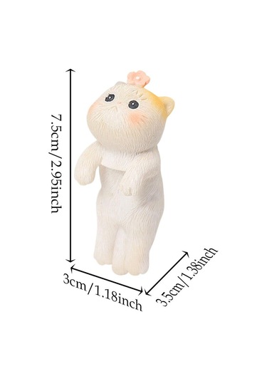 Homyl Bahçe Kedi Heykeli Asılı Vazo Hugger Balık Stil-d