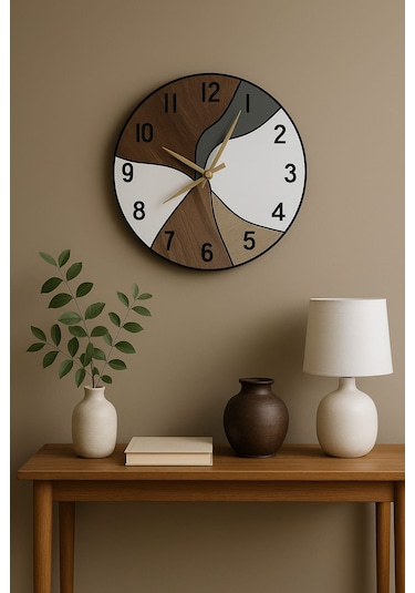 Yeni Tasarım Modern Duvar Saati Şık Ve Kalite Bir Arada No:1001 Siyah