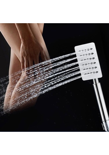 T-may Sart Kare Borulu Hareketli Sürgülü Duş Seti Üst Takımı Krom