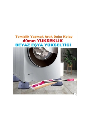 Beyaz Eşya Çamaşır Makinesi Titreşim Önleyici Vantuzlu Ayak 4Adet - 556611290