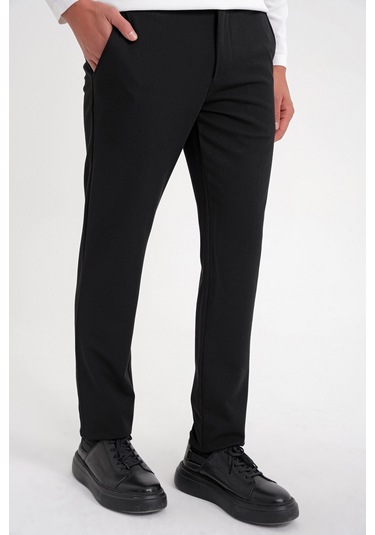P 1200 Pantolon Comfort Siyah Casual Siyah