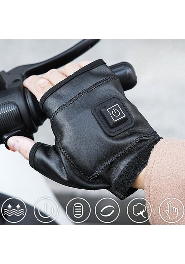 Suntek Elektrikli Isıtmalı Eldiven El Isıtıcısı L Siyah