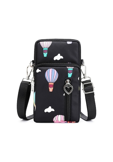 Pazly Çapraz Gövde Cep Telefonu Torbası, Omuz Kayışı, Red Balloon, Grand, 6.5-8.5 İnç, Günlük Kullanım, Seyahat, Anti-kirpik Red Balloon, Large