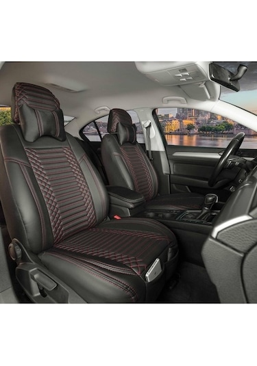 Volkswagen Touran Lüx Deri Oto Koltuk Kılıfı Ön/Arka Set (493905207)