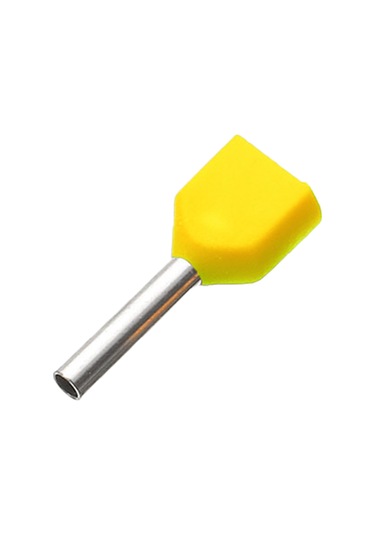 Tbloc Ies 2x1,0/8 Sarı Çift Girişli Yüksük İzoleli A Norm 500'lü Paket