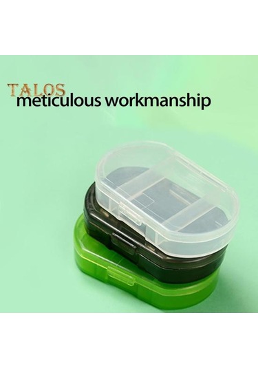 Şeffaf Siyah 2 Adet Hap Kutusu Büyük Kapasiteli Yerden Tasarruf Sağlayan Gıda Sınıfı Uygun Hap Saklama Kutusu Tablet Konteyner Seyahat Aksesuarları Siyah - Şeffaf