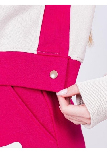 Kız Çocuk Why Yazılı Yanlardan Çıt Çıtlı Bol Paça Eşofman Takım-13538 Fuşya