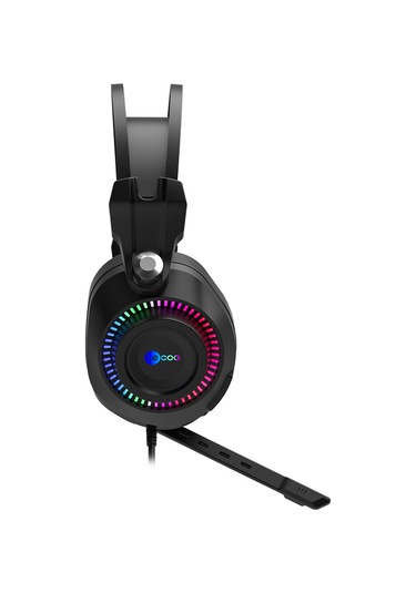 Lecoo HT405 3.5 MM Jack + USB Kablolu RGB Kulak Üstü Gaming Kulaklık
