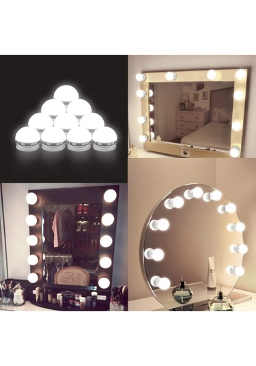 Hollywood Tarzı Makyaj Masası Banyo Aynası Aydınlatma Led Lamba