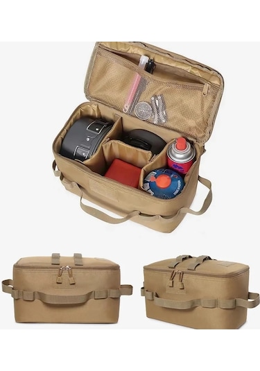 Açık Kamp Gaz Tankı Saklama Çantası Büyük Kapasiteli Zemin Çivi Çok Renkli