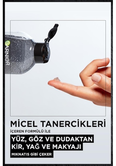 Garnier Micellar Kömür Kusursuz Makyaj Temizleyici Jel 400 ML