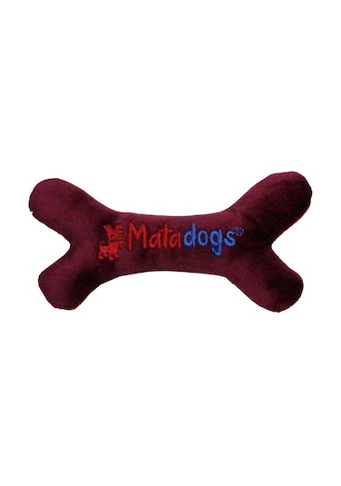Mata Dogs Mini Bone Sesli Peluş Nakışlı Köpek Oyuncağı 18 CM