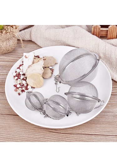 Xiyyadms 304 Paslanmaz Çelik Çay Ve Kahve Filtresi - 4 Farklı Boyutlu Küresel Demleme Topu Diğer