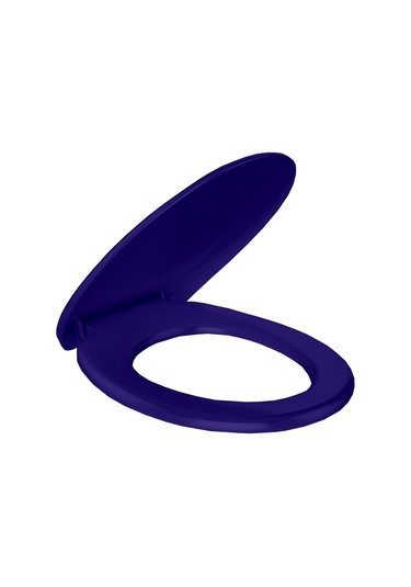 Rona Tisa Parlak Lacivert Thermoplast Standart Klozet Kapağı Üstten Monte