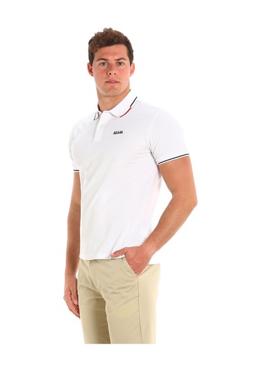 Slam Deck Lgt Pıque Polo W02 Beyaz