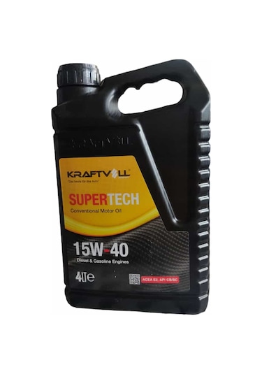 Kraftvoll 15W-40 Benzin Dizel LPG Mineral E2 CB/SC  Motor Yağı 4 L