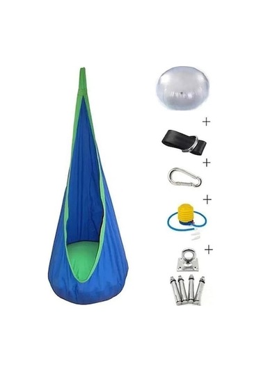 Ankatek Salıncakları Pamuklu Mavi Kids İçin Hamak Hallow Çocuklar Rx Mavi Mavi