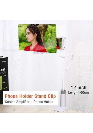 Lemestar 360 Dönebilir Uzun Kollu Telefon Ekran Büyüteci - 8/12 İnç