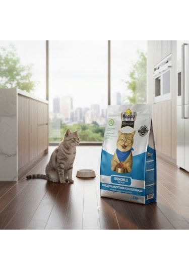 Happy Kısırlaştırılmış Somonlu Kuru Kedi Maması 9 KG