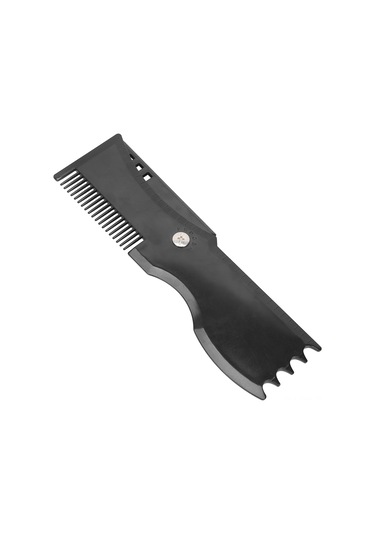 Maiyame Siyah Plastik 360 Derece Döner Sakal Şekillendirme Kalıbı - Ergonomik Tutuş, Simetrik Ve Hassas Kesim İçin Sakal Tasarım Aracı