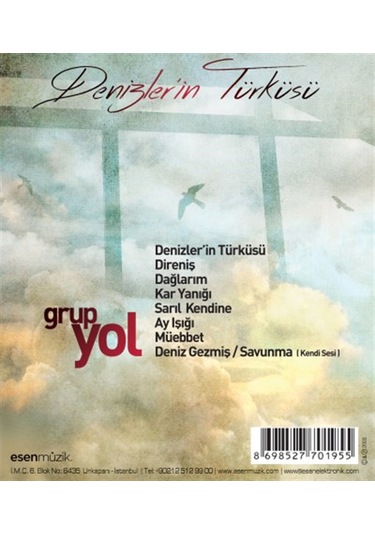 Deniz Gezmiş Denizlerin Türküsü Grup Yol CD