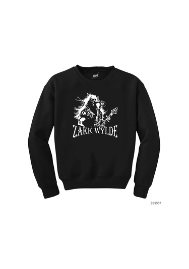 Black Label Society Zakk Wylde Star Siyah Sweatshirt Siyah