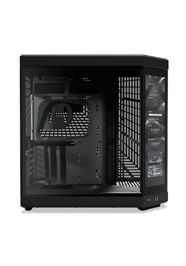 Hyte Y70 Touch Pitch Black Temperli Cam Usb 3.2 E-atx Dual Chamber Bilgisayar Kasası