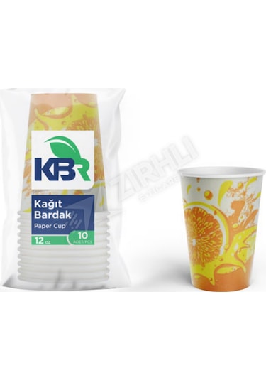 4 Adet Kbr 12 Oz Kağıt Bardak 10'lu 1