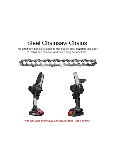 Hallow Geevorks-1 Adet 6" Mini Çelik Testere Zincirleri Elektrikli E21149