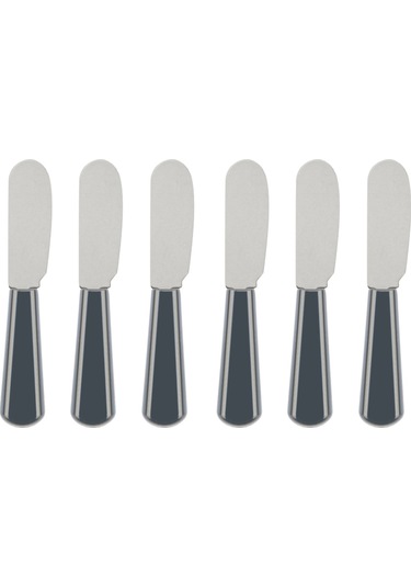 Baronesss 6'lı Kahvaltı Bıçağı - Asorti - 11,5 Cm Çok Renkli
