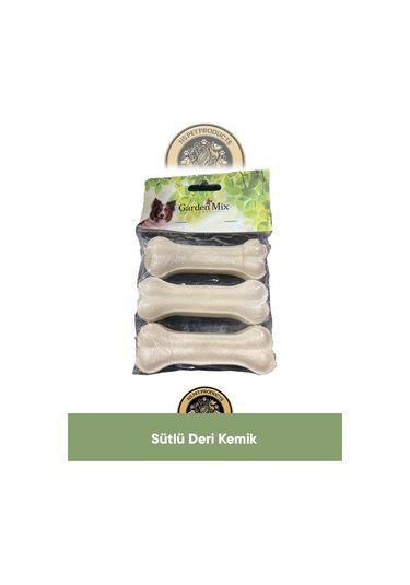 Garden Mix Sütlü Deri Kemik 10 Cm 3x40 Gram