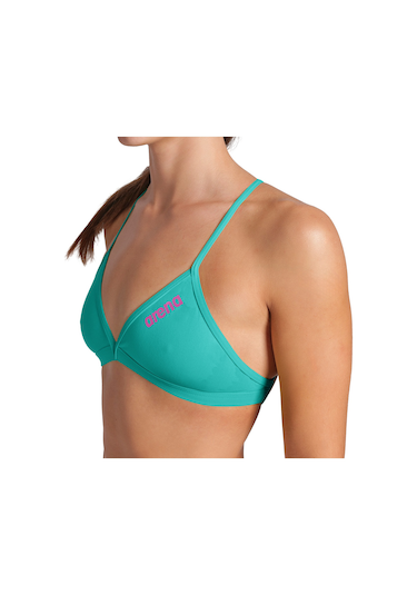 Arena Team Swim Top Tie Back Solid Kadın Beyaz Yüzücü Bikini Üstü 004768890 Beyaz