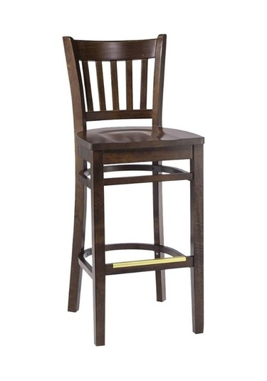 Roma Ahşap Bar Sandalyesi Ceviz